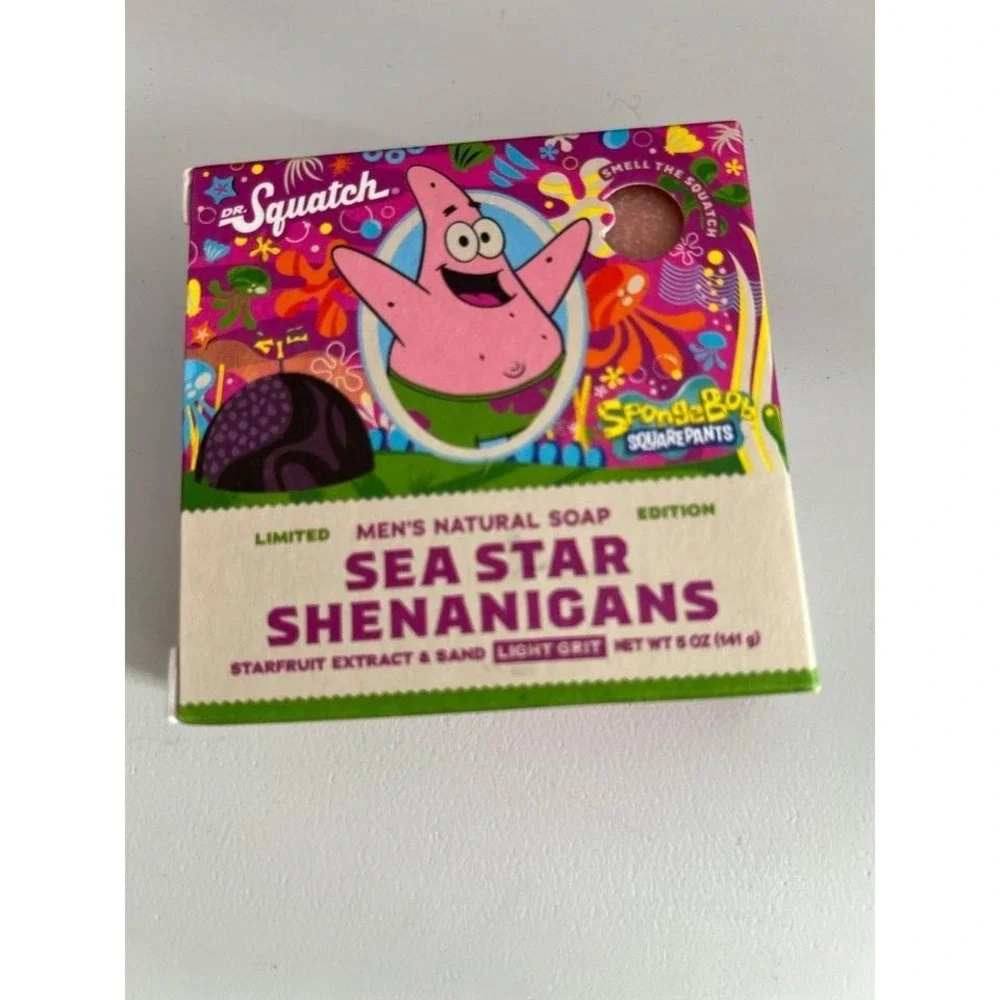 Dr. Squatch SpongeBob Nautical Nonsense & Sea Star Shenanigans Soap - Two Bars
